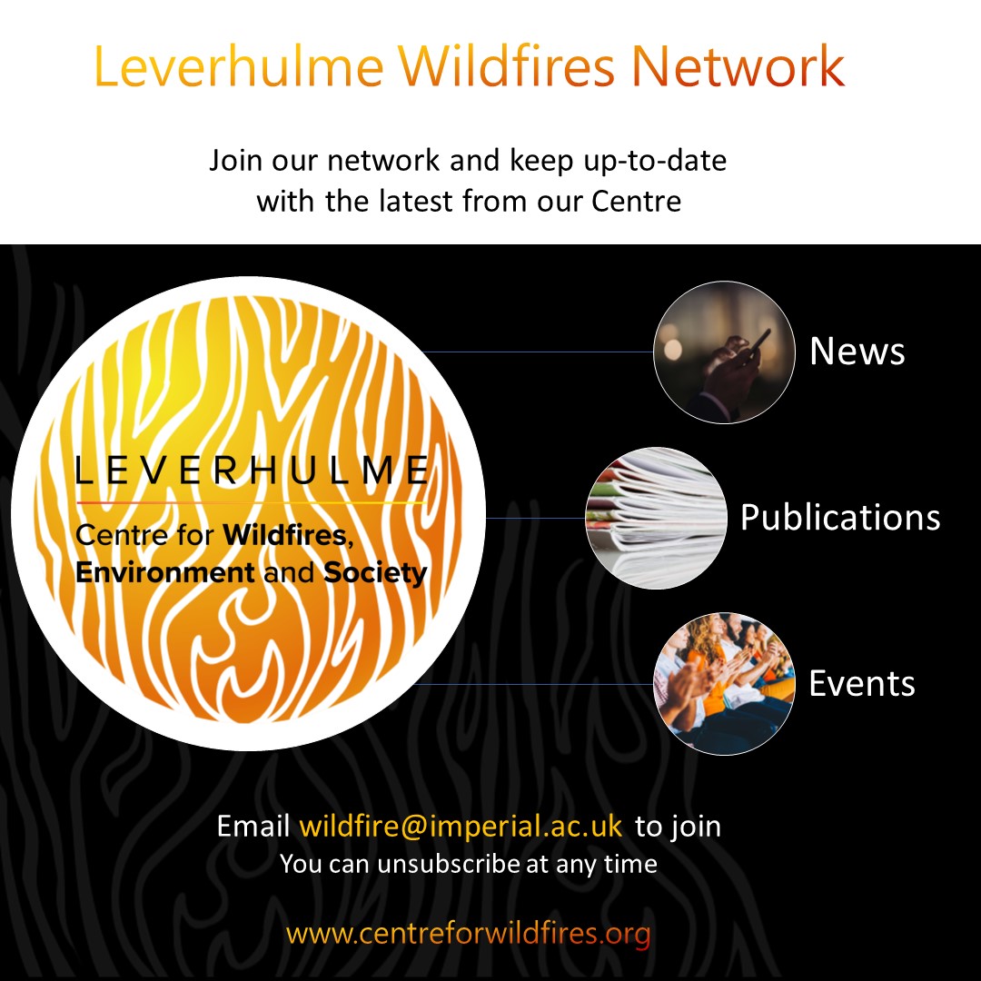 Leverhulme Wildfires Network – sign up to our mailing list for all the latest news